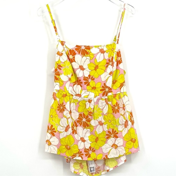 Sanctuary Play date Camisole Floral Orange and Yellow NWT - Picture 4 of 12